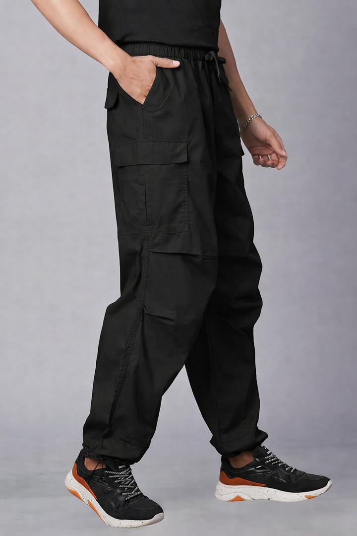 Parachute Pants For Men - Black