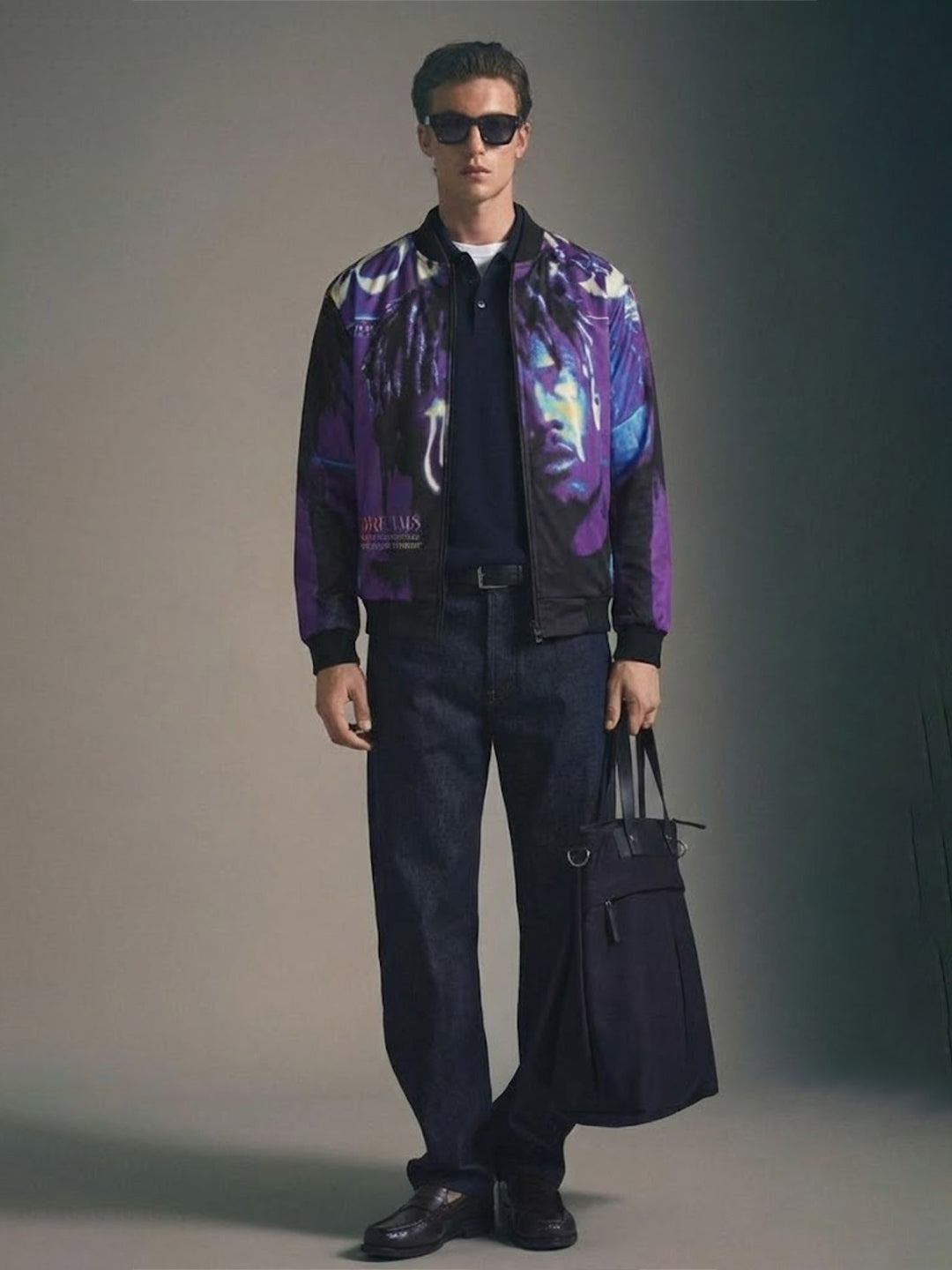 Men Graphic Printed Bomber Jacket