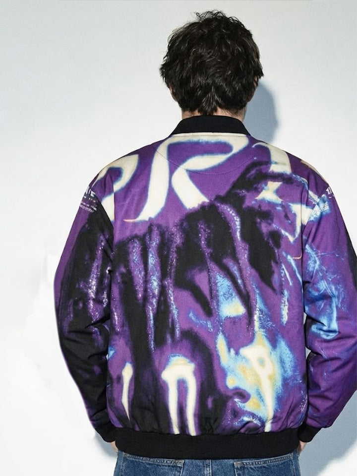 Men Graphic Printed Bomber Jacket