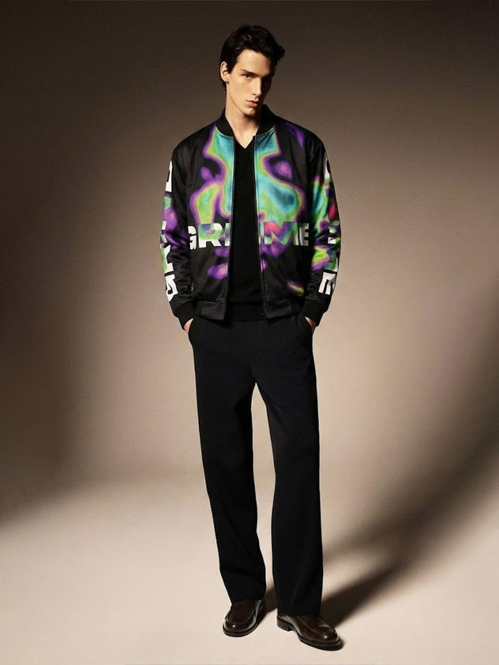 Men Graphic Printed Bomber Jacket