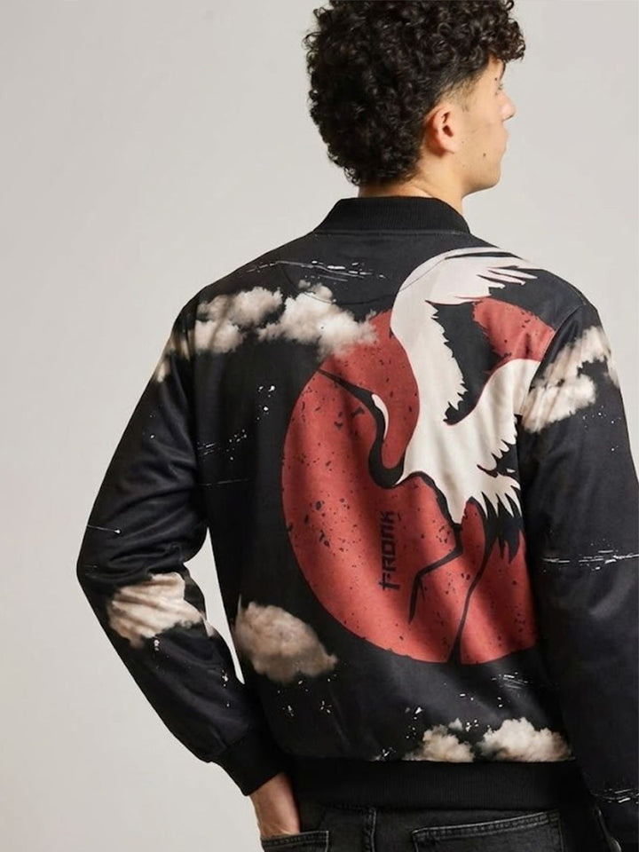 Men Graphic Printed Bomber Jacket