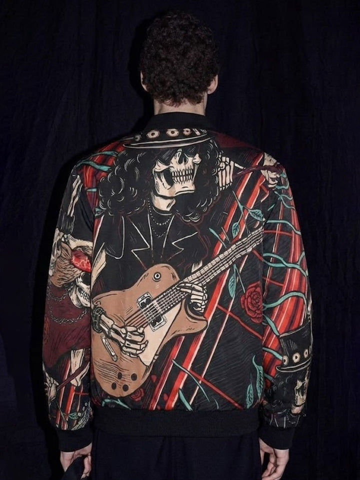 Men Graphic Printed Bomber Jacket