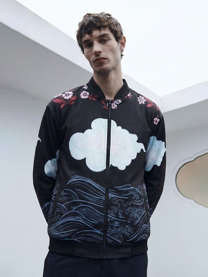 Men Graphic Printed Bomber Jacket
