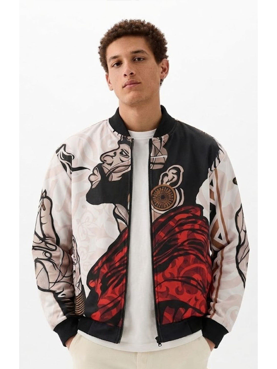 Men Graphic Printed Bomber Jacket