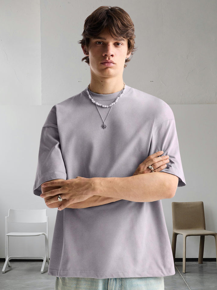 Solid Oversized T-Shirt Men Combo - Pack of 4