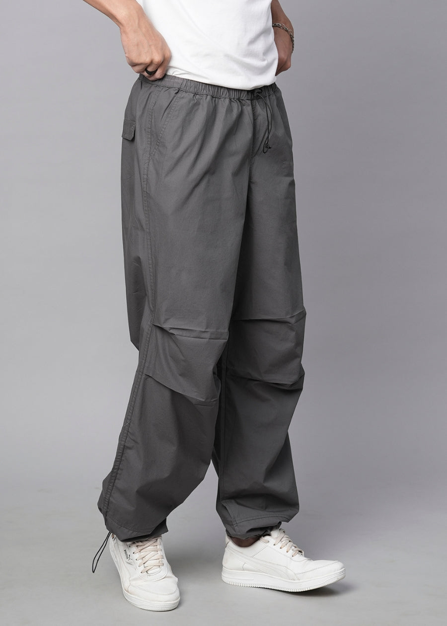 Parachute Pants For Men - Grey