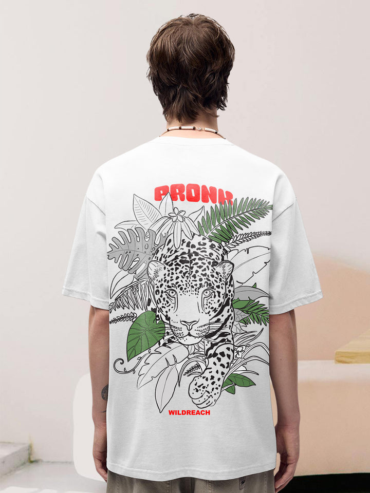 Wild Reach Men Printed Oversized T-Shirt