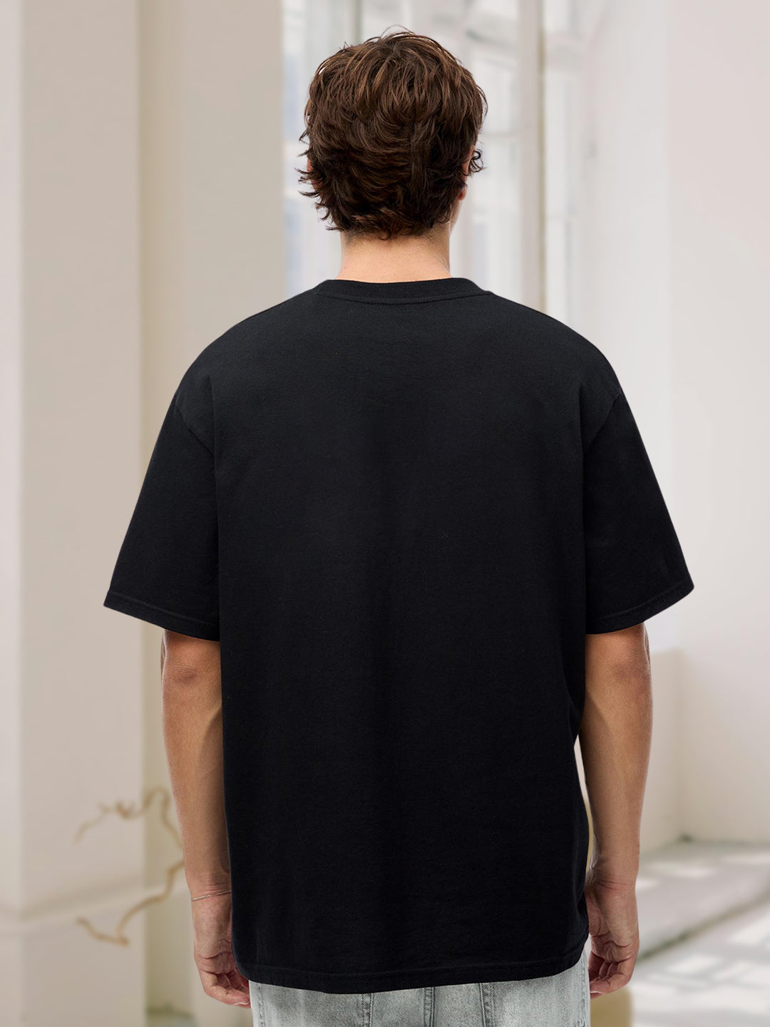 Dual Desire Men Printed Oversized  T-Shirt