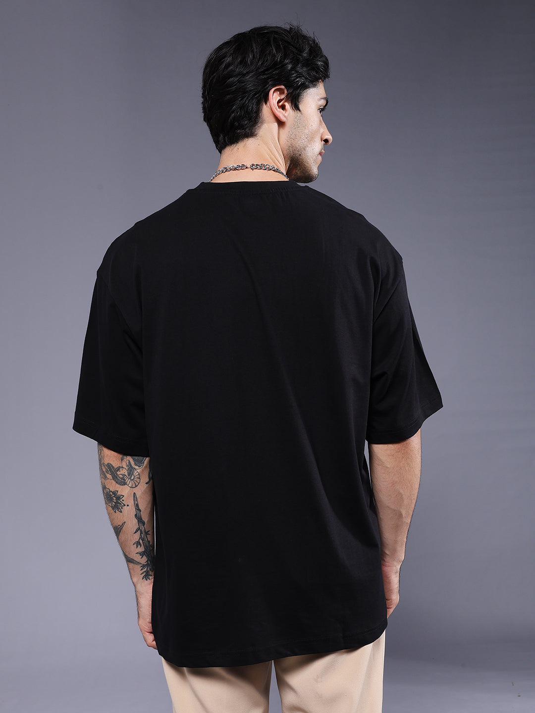 LOADING HUMANITY Men Printed Oversized T-Shirt