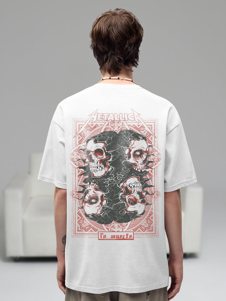 Dark Pulse Men Printed Oversized  T-Shirt