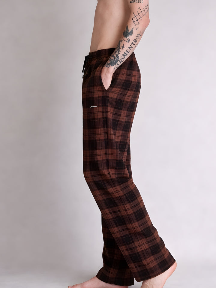 Men chequered lounge pants