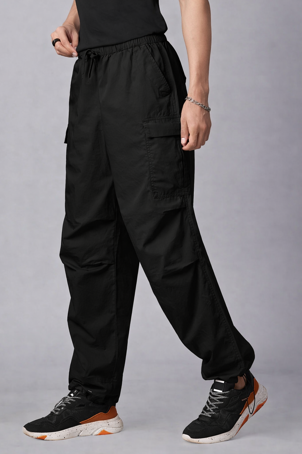 Parachute Pants For Men - Black