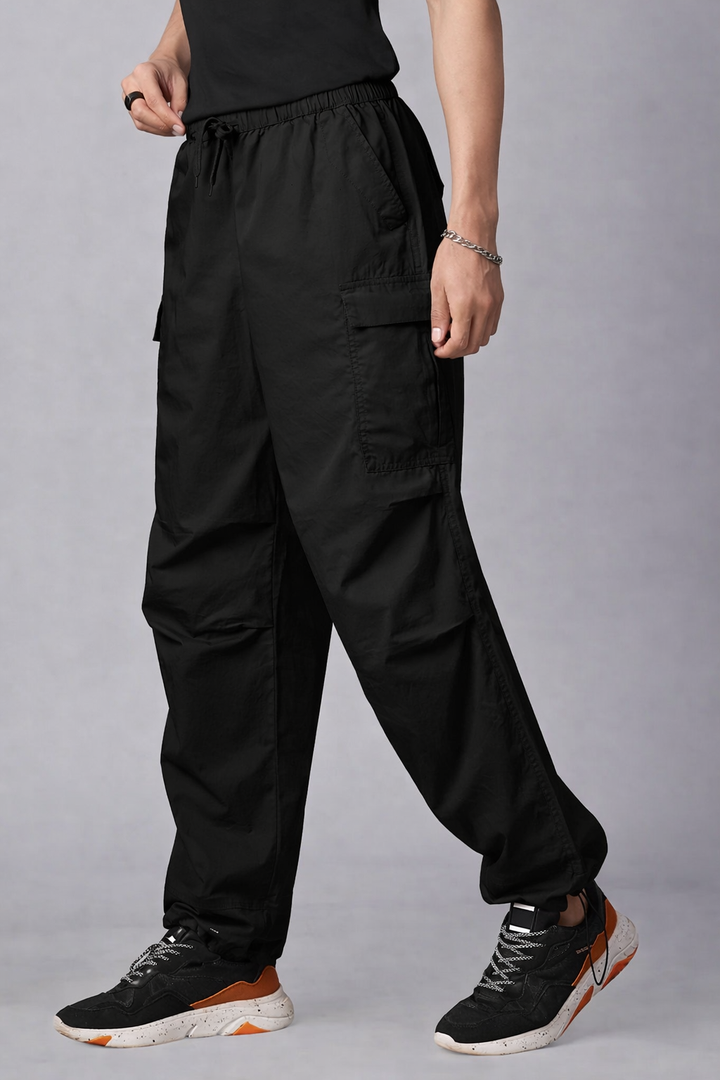 Parachute Pants For Men - Black