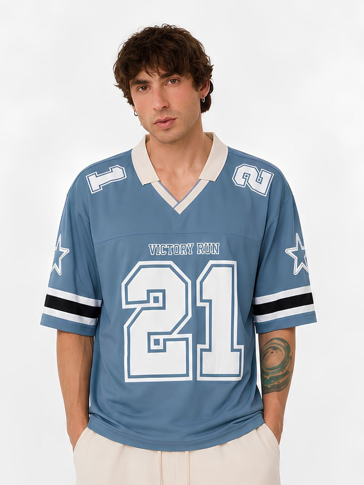Men Oversized Varsity T-Shirt