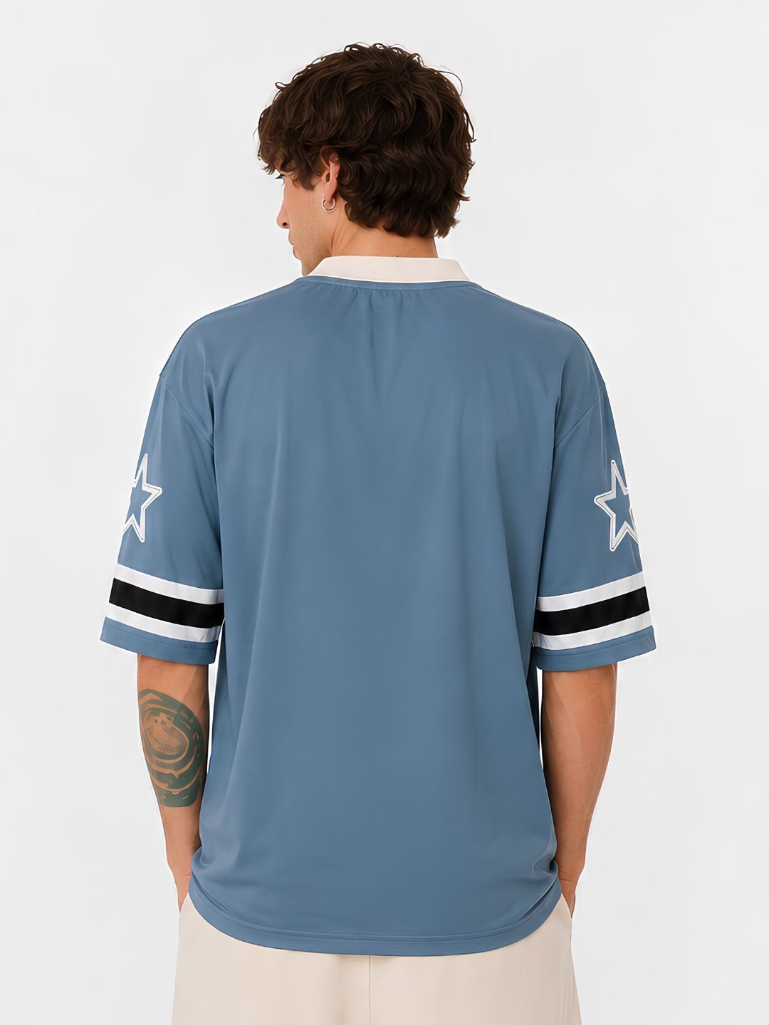 Men Oversized Varsity T-Shirt