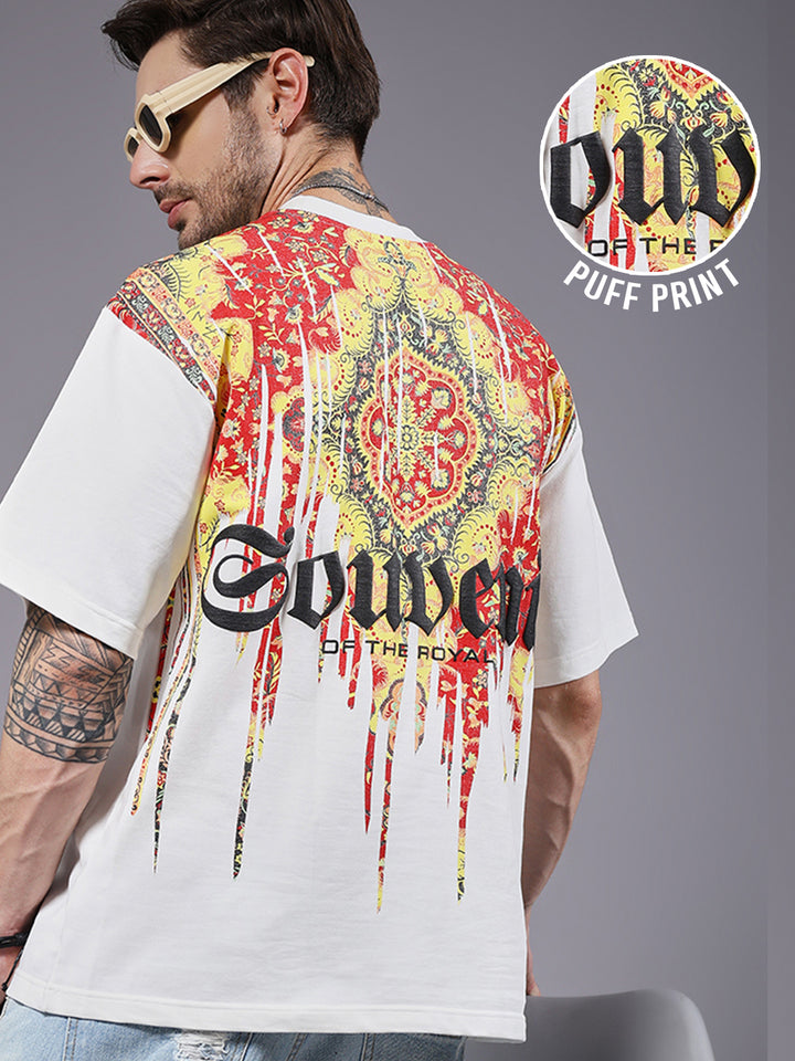 Souvenir Puff Printed Men Oversized Terry T-shirt