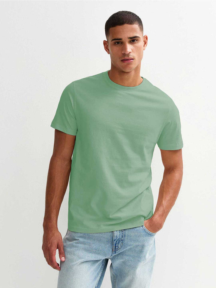 Solid Half Sleeve T-Shirt Men Combo - Pack of 4