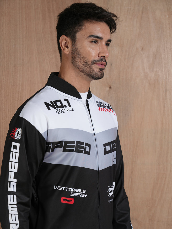 Men Graphic Printed Bomber Jacket