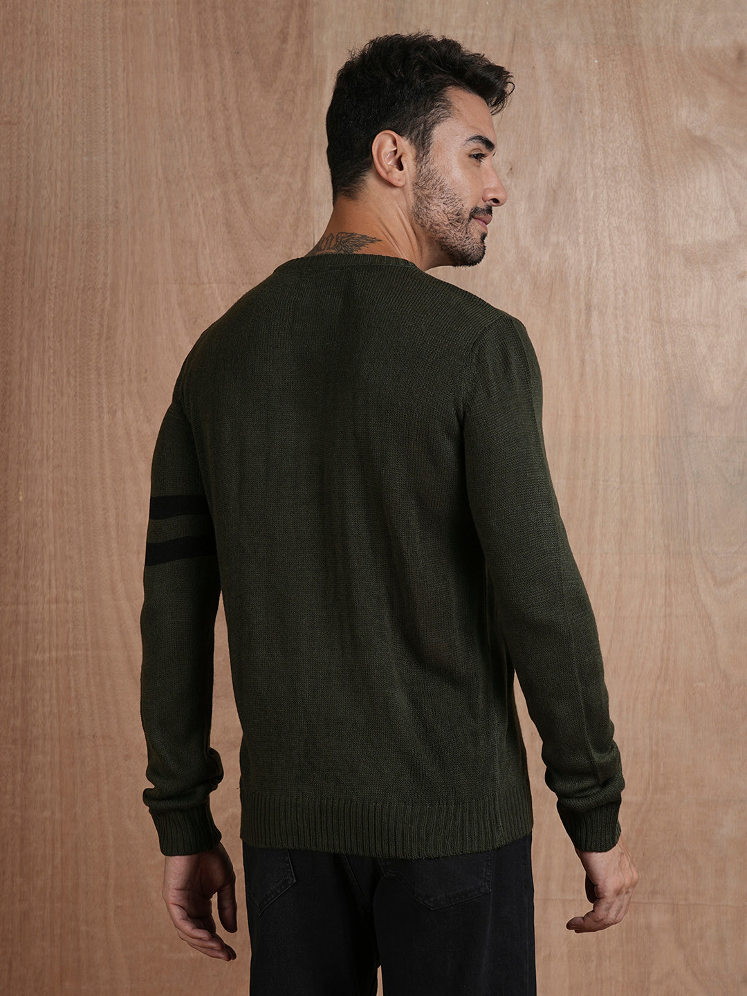 Evergreen Warmth Knitted Men Pullover
