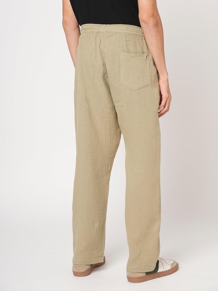 Cotton Pant for Men Solid - Pista Green