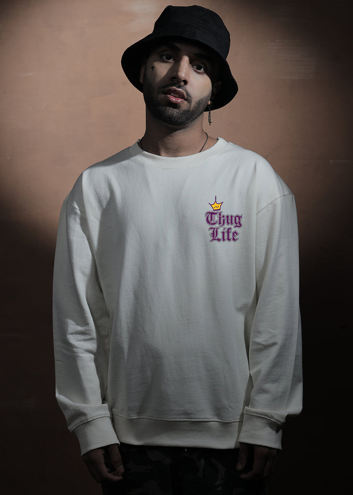 Thug Life Drop Shoulder Premium Terry Sweatshirt
