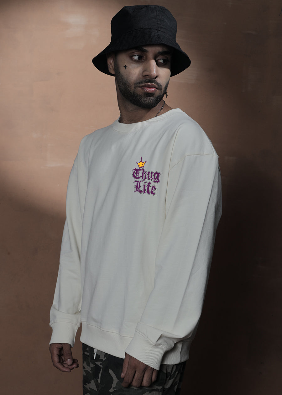 Thug Life Drop Shoulder Premium Terry Sweatshirt