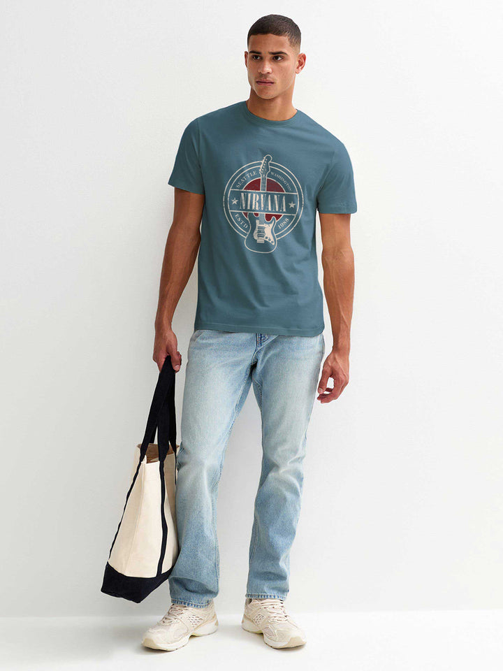 Nirvana Guitar Men Half Sleeve T-Shirt