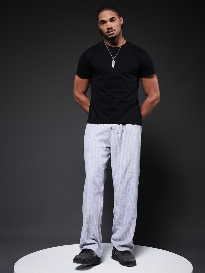 Men Striped lounge pants