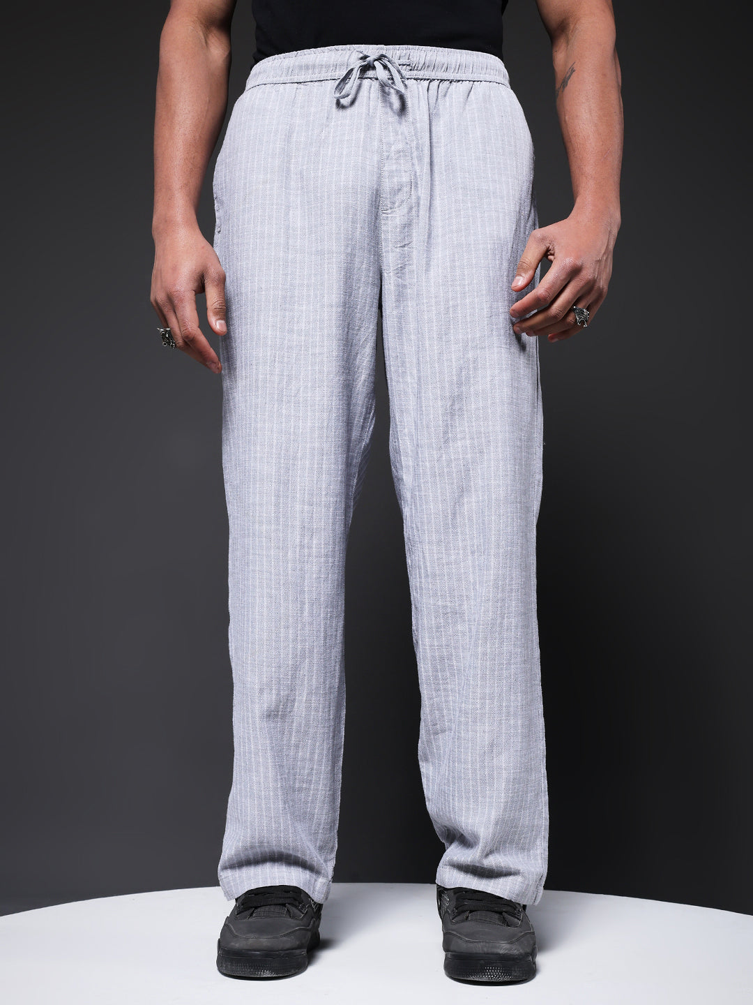Men Striped lounge pants