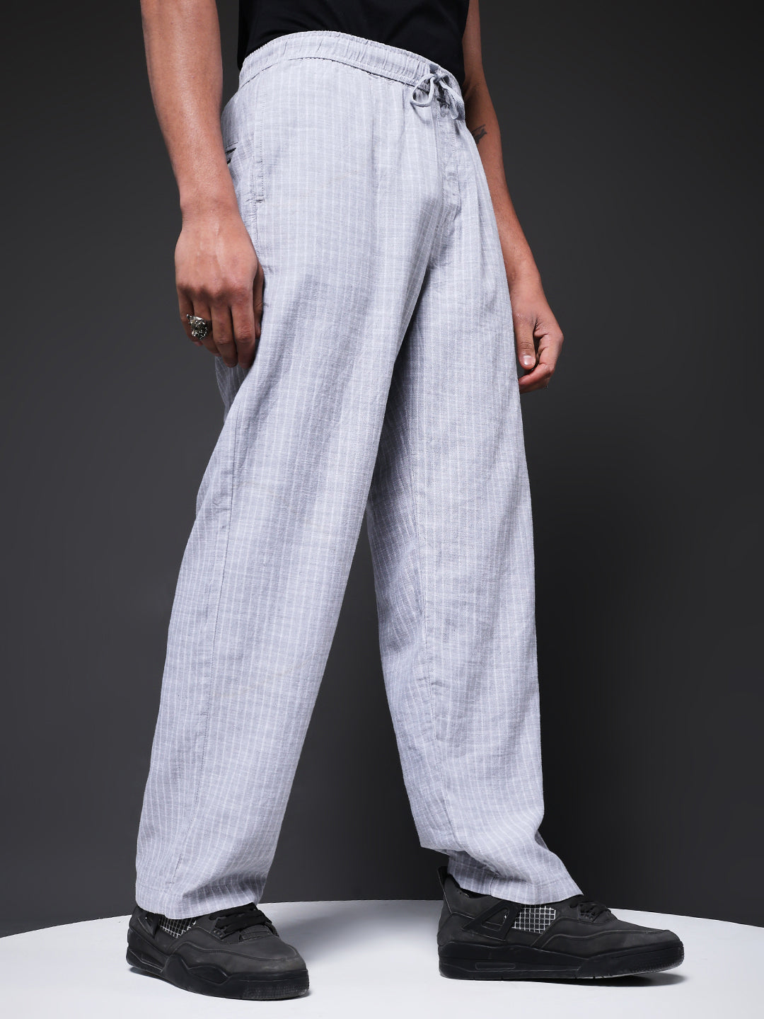 Men Striped lounge pants