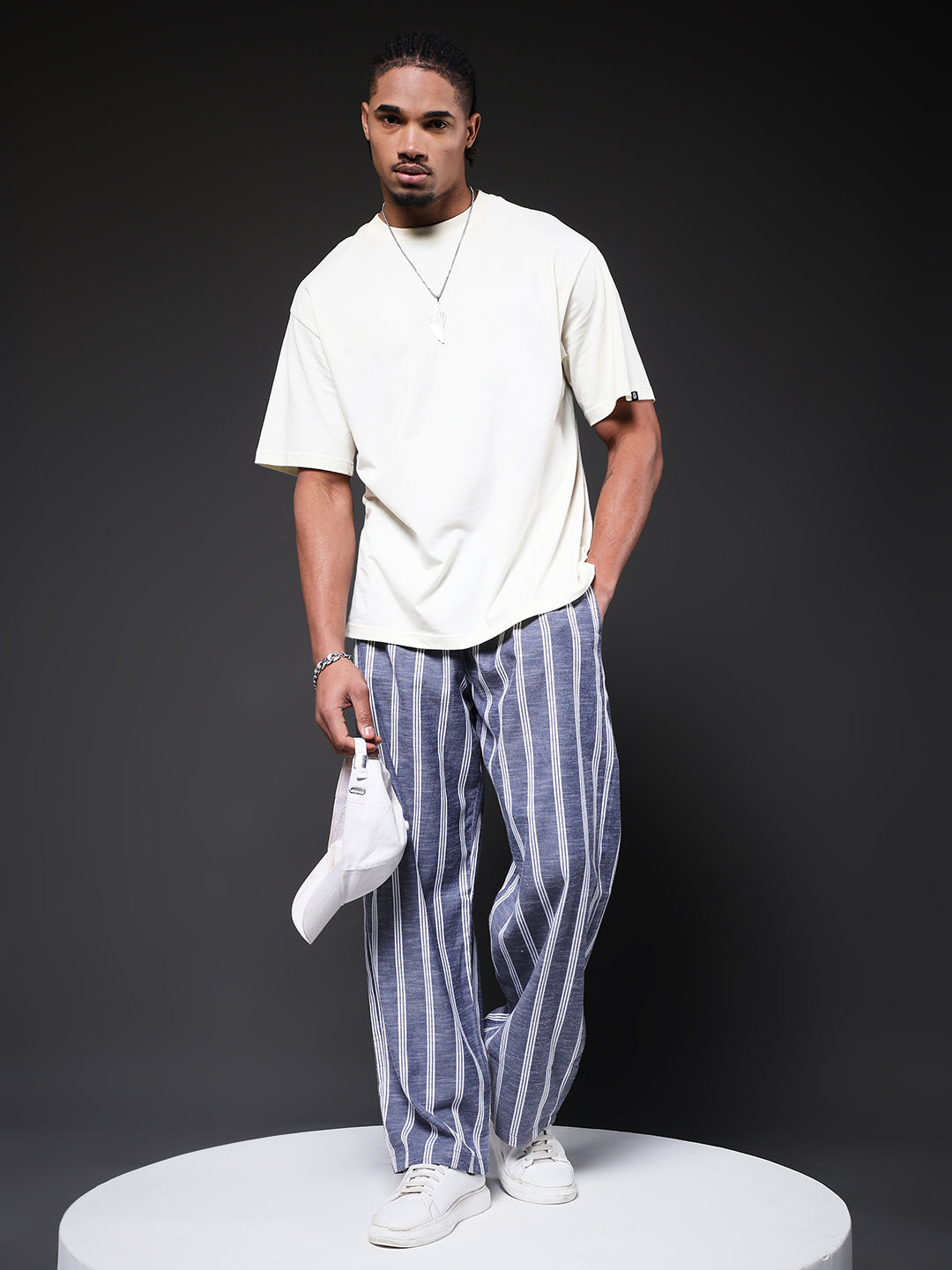 Men Striped lounge pants