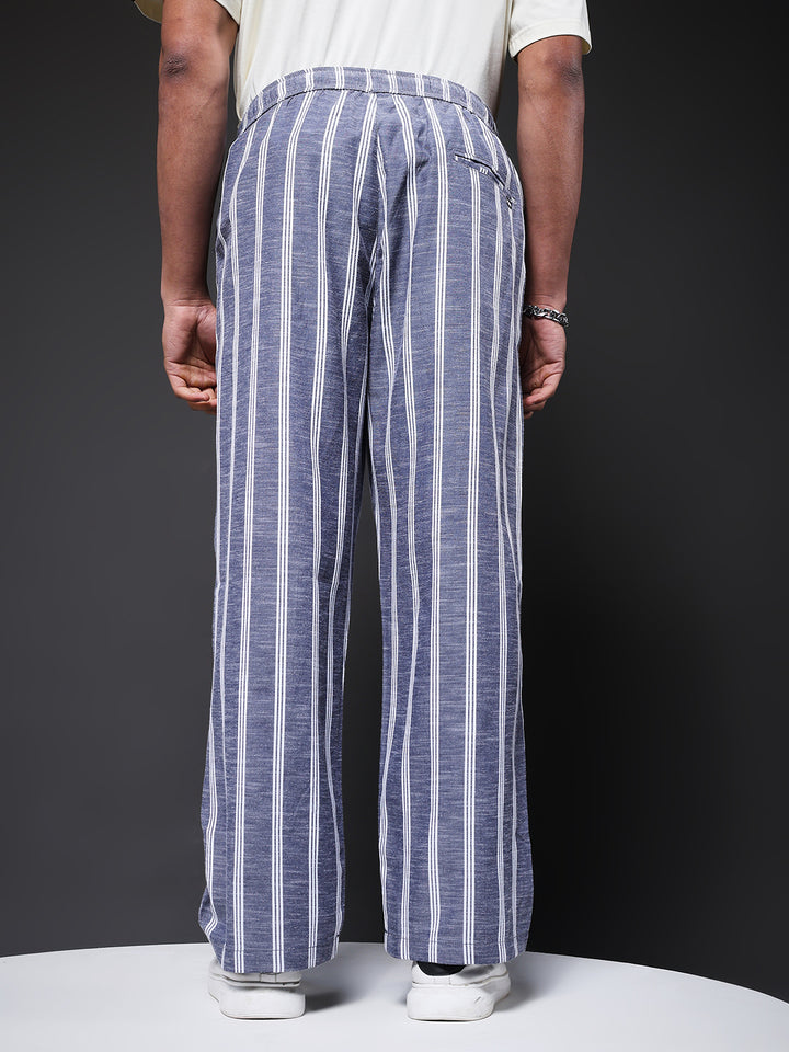 Men Striped lounge pants