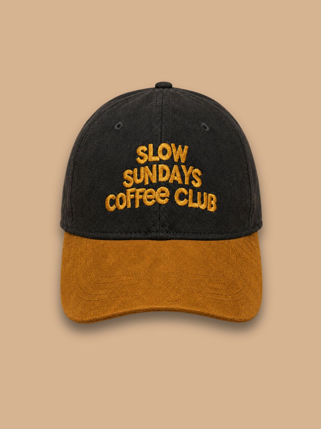 🎁 Slow Sundaze Coffee Club Base Ball Cap - Black