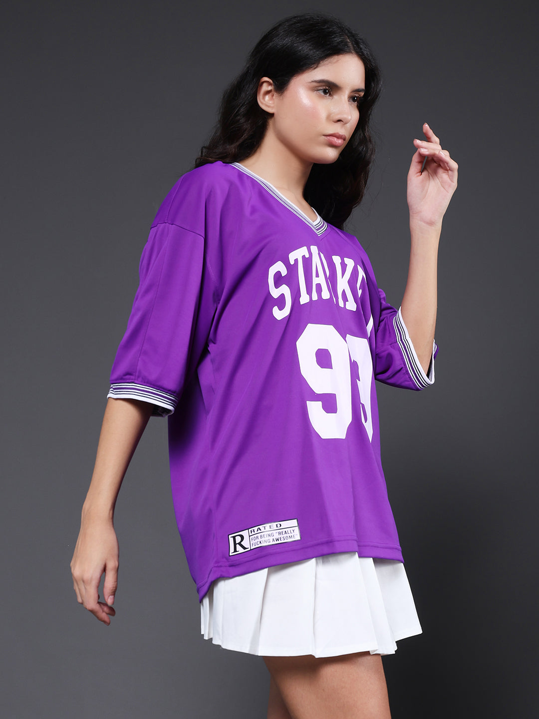 Women Oversized Varsity T-Shirt