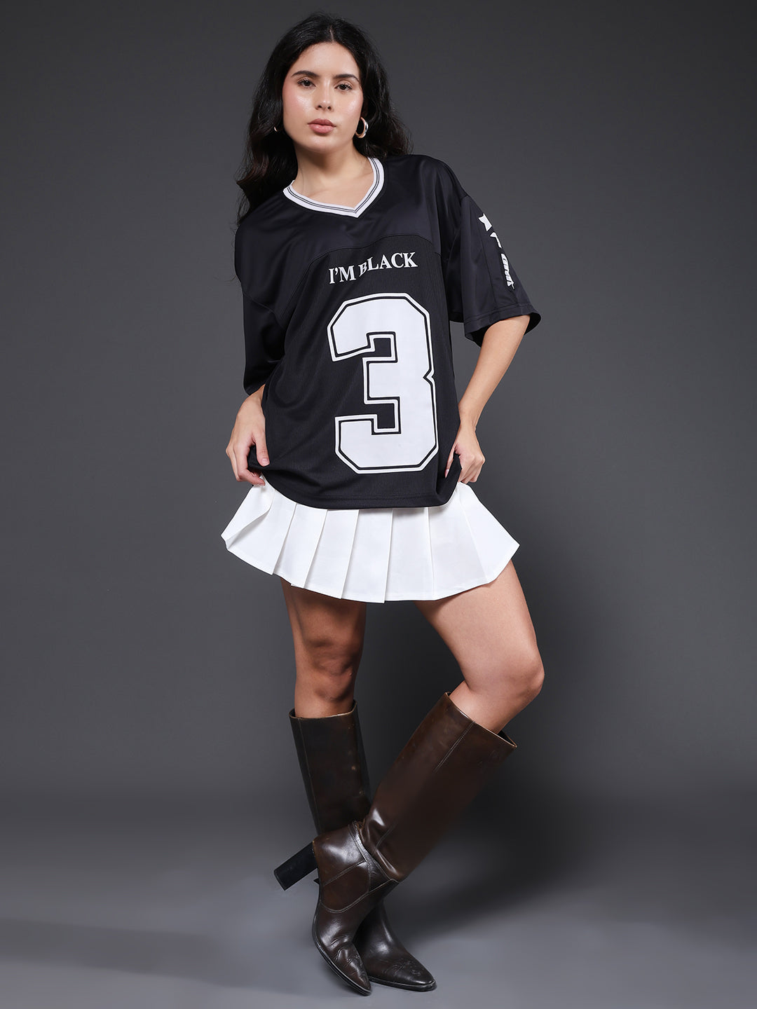 Women Oversized Varsity T-Shirt