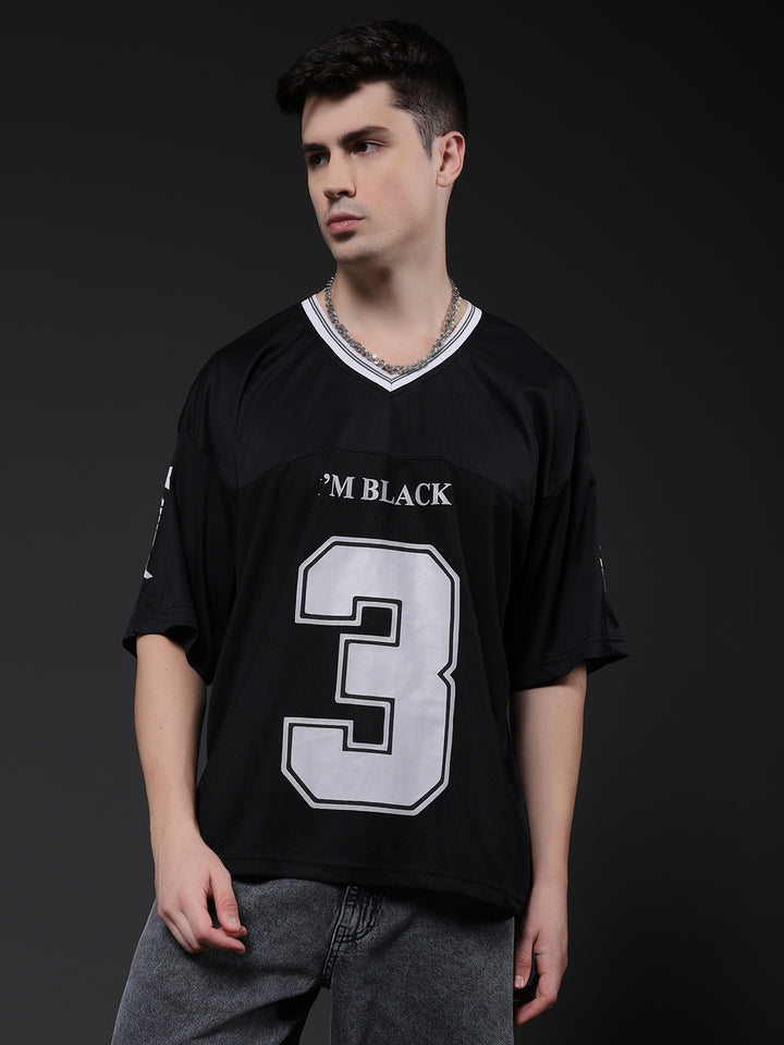 Men Oversized Varsity T-Shirt