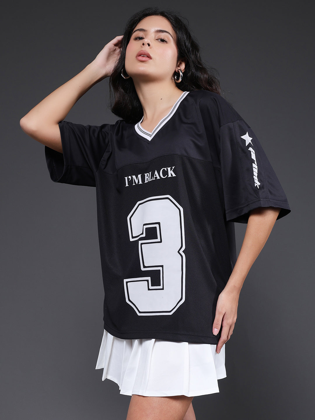 Women Oversized Varsity T-Shirt