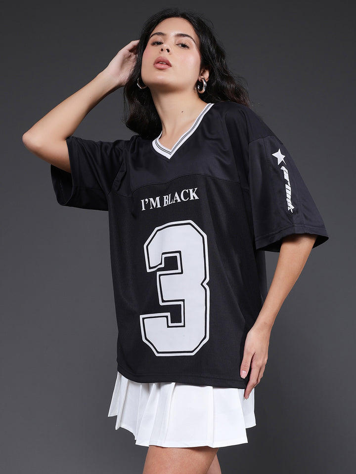 Women Oversized Varsity T-Shirt