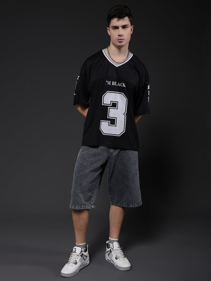 Men Oversized Varsity T-Shirt