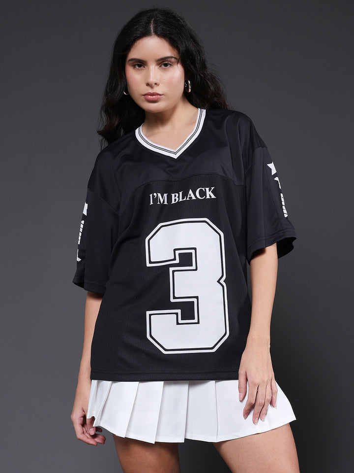 Women Oversized Varsity T-Shirt