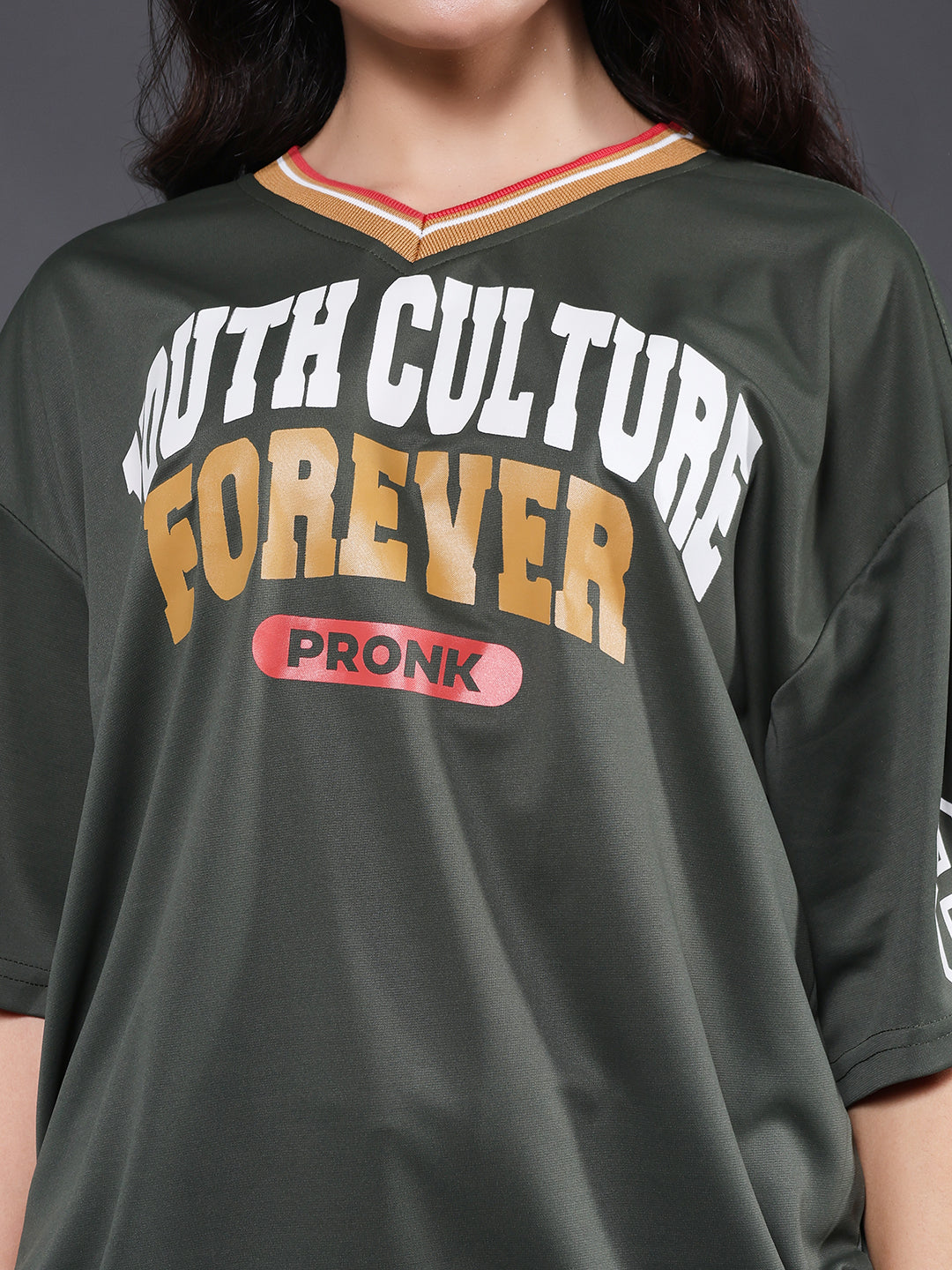 Women Oversized Varsity T-Shirt