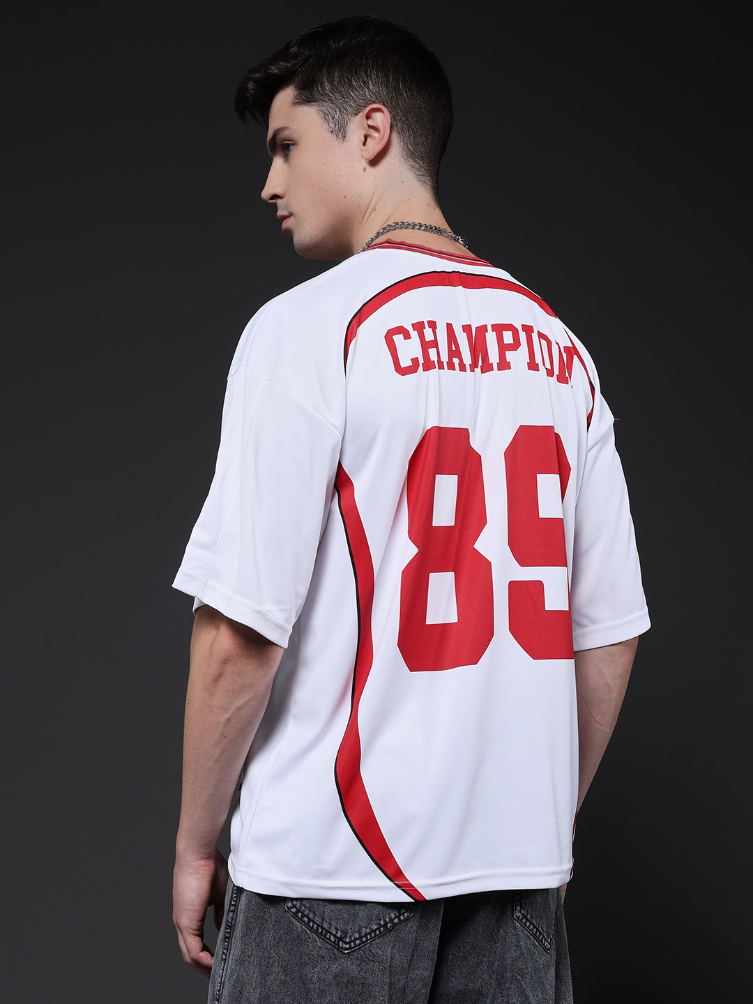 Men Oversized Varsity T-Shirt