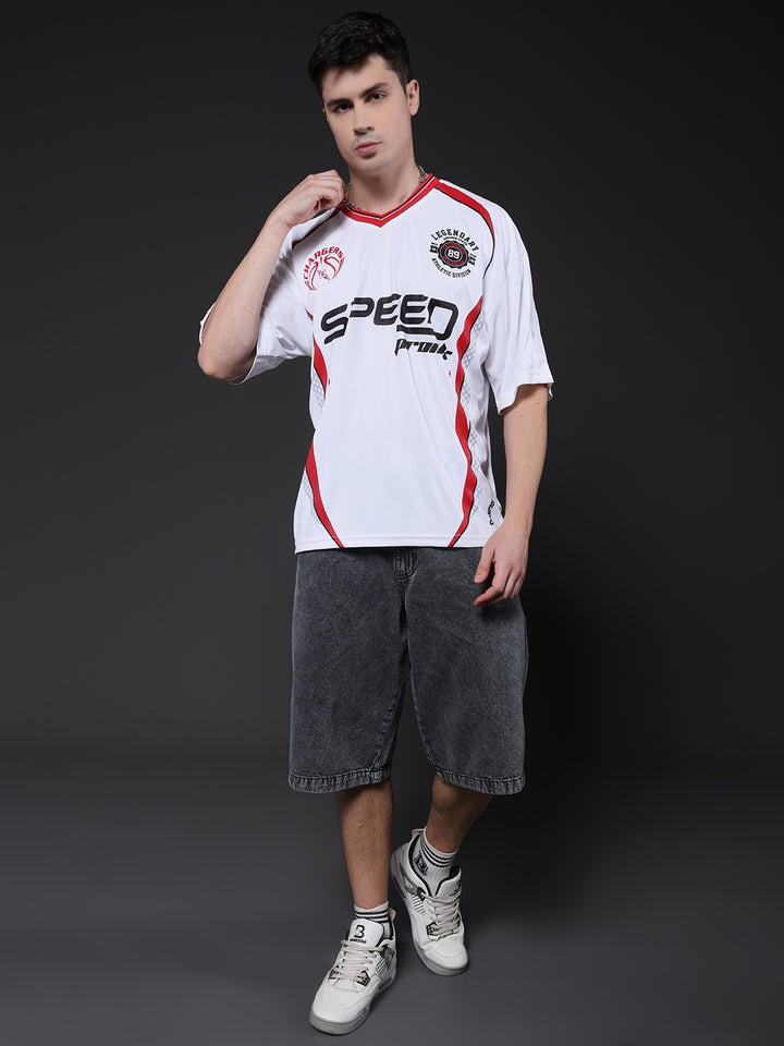 Men Oversized Varsity T-Shirt