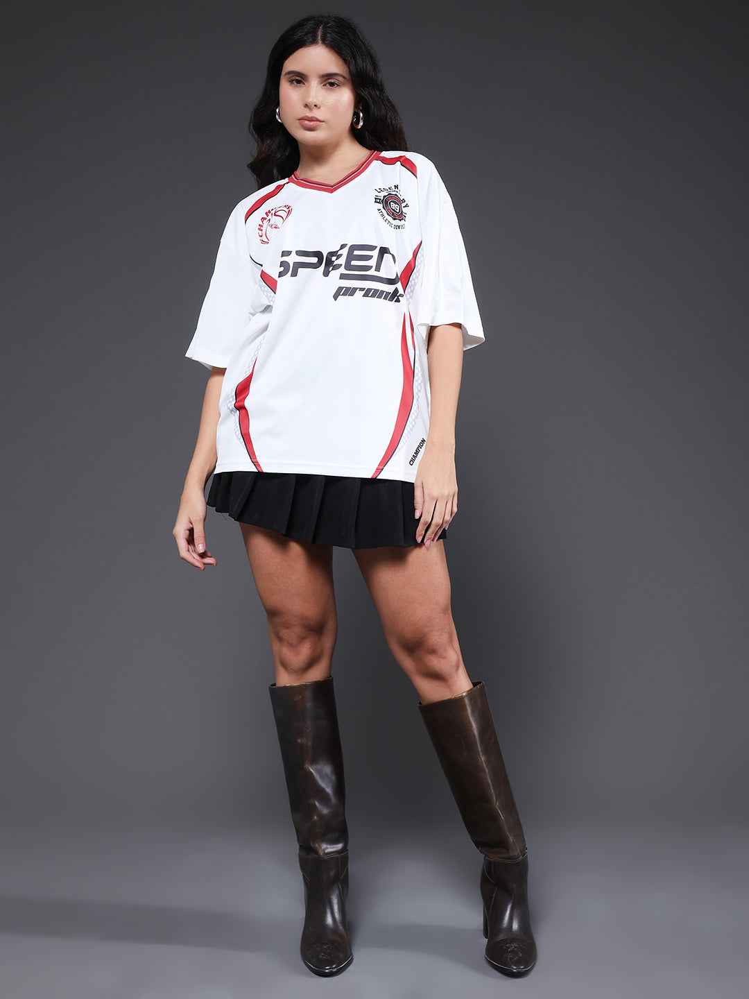 Women Oversized Varsity T-Shirt