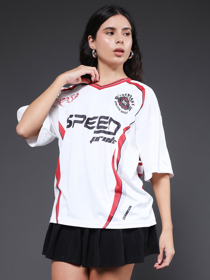 Women Oversized Varsity T-Shirt