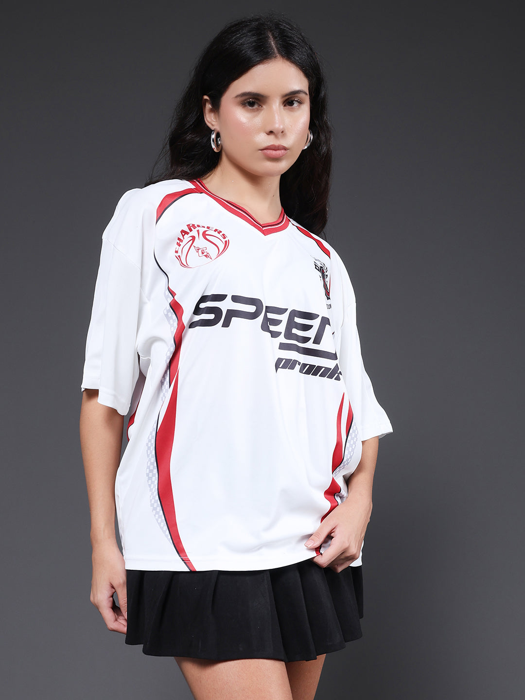 Women Oversized Varsity T-Shirt