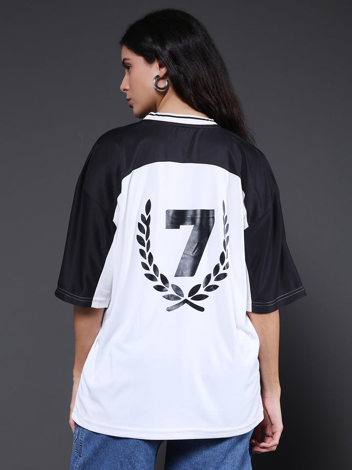 Women Oversized Varsity T-Shirt
