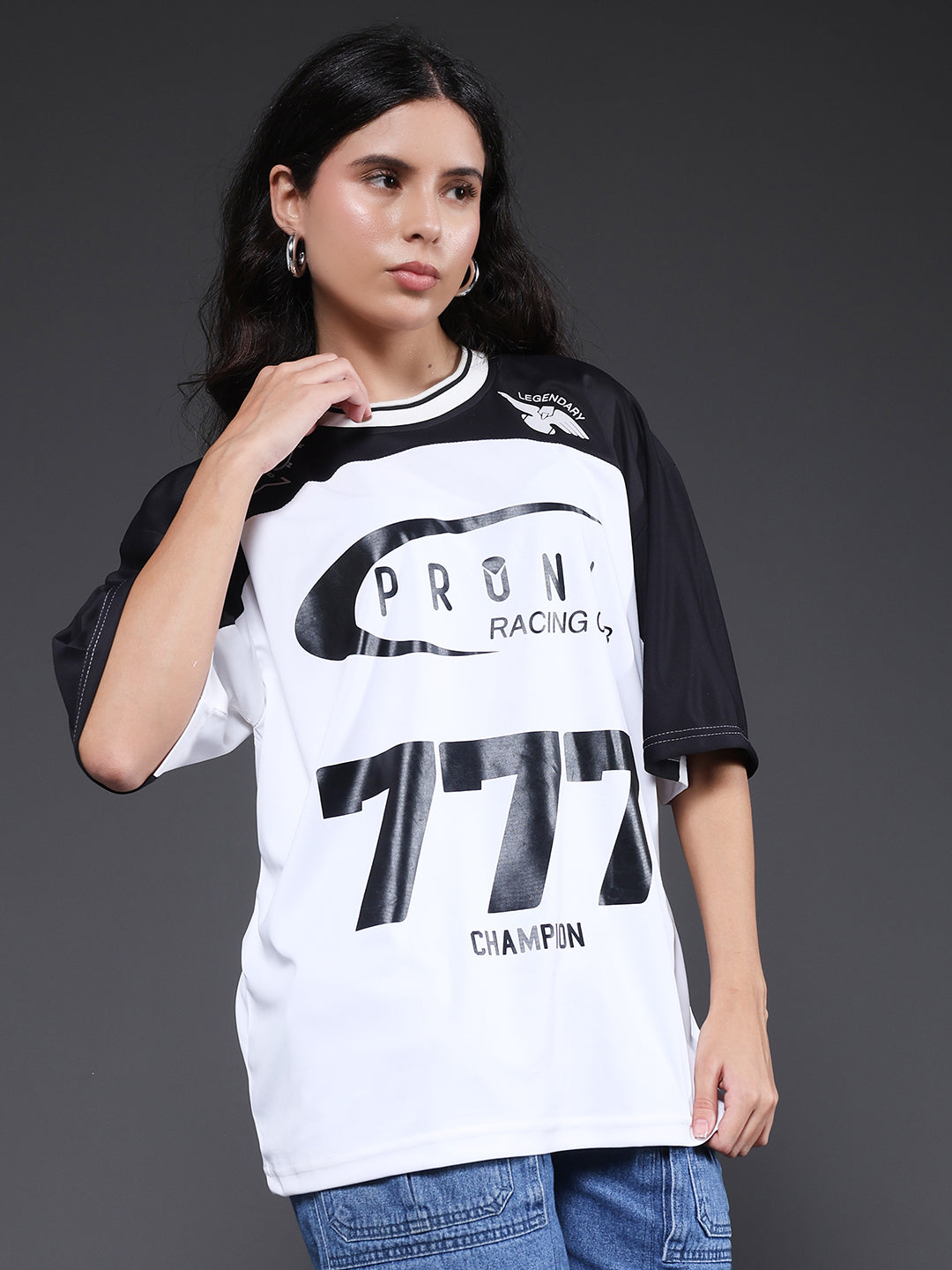 Women Oversized Varsity T-Shirt