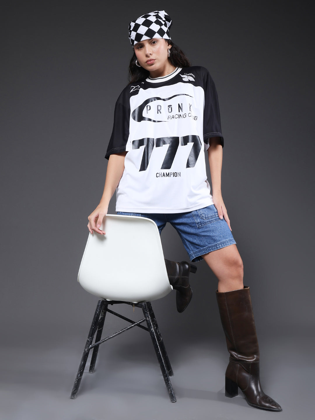 Women Oversized Varsity T-Shirt
