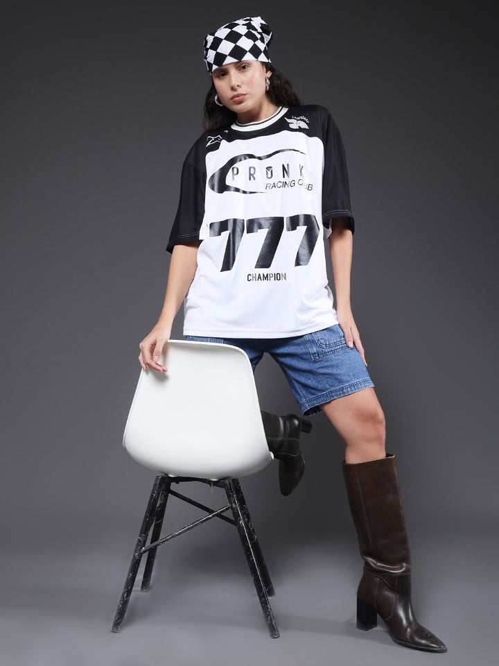 Women Oversized Varsity T-Shirt